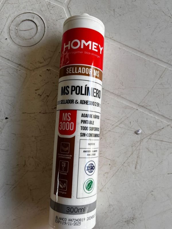Sellador Polimérico MS 3000 Blanco Homey