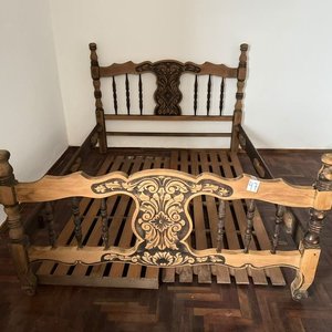 Cama de 2 Plazas Estilo Provenzal Desarmable - imagen 2