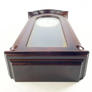 Reloj de Pared Moderno con Caja de Madera Oscura - imagen 2