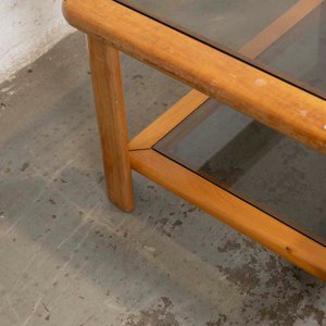 Mesa de Living con Dos Niveles de Vidrio Color y Detalles en Lustre - imagen 3