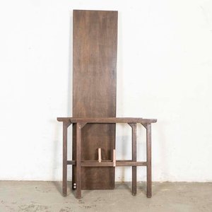 Mesa Plegable de Madera con Caballetes - imagen 3