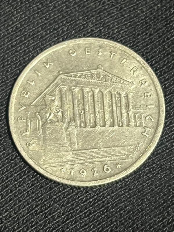 Austria 1 chelín 1926 de Plata