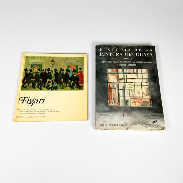 Dos libros arte (PINTURA URUGUAYA Y FIGARI) - Libros de arte y pintura - imagen 1