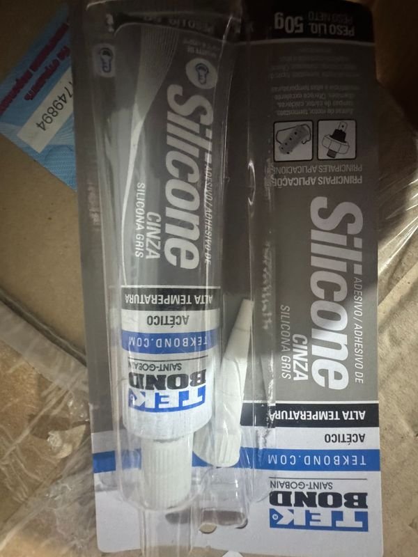 Silicona Gris Alta Temperatura Tek Bond en Blister