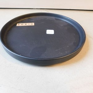 Conjunto de platos de cerámica negros tamaño medio - imagen 4