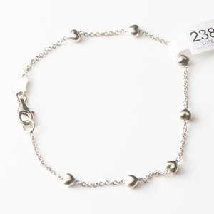 Lote anterior: Pulsera de Oro 18k con Corazones - 17 cm