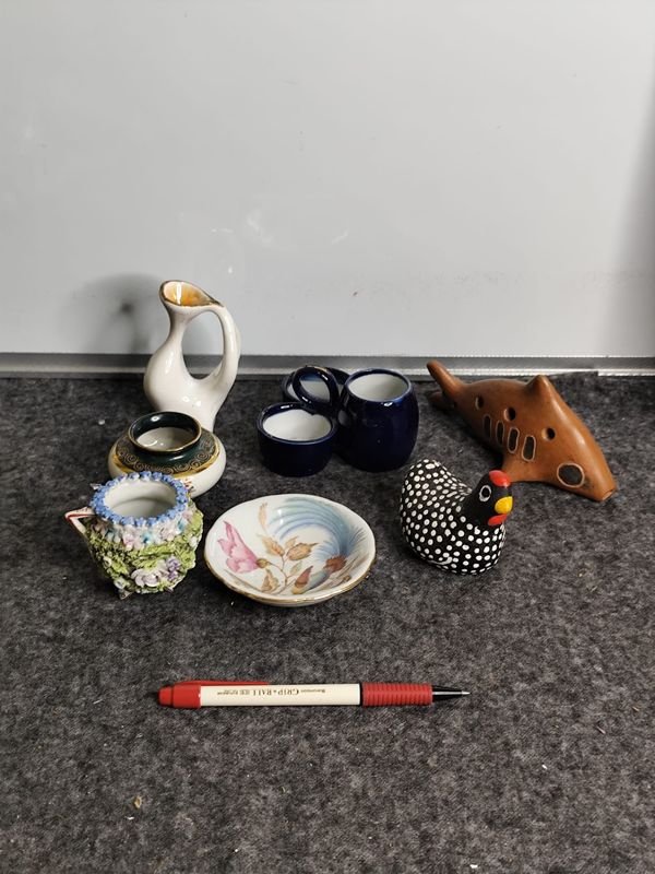 Lote de Adornos Varios: Cerámica y Porcelana