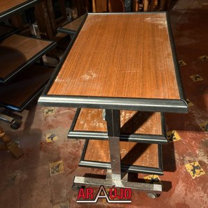 Mesas de Arrime con Ruedas para Restaurar - imagen 3