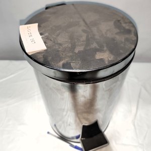 Papelera de Acero Inoxidable con Tapa Batiente y Cubo Interior, 12 Litros - imagen 2