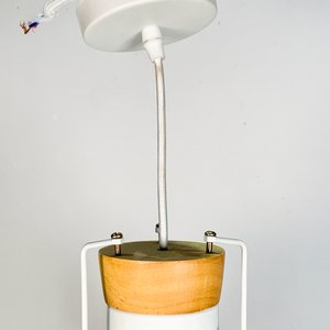 Colgante Moderno Tipo Campana, Blanco, Una Luz - imagen 2