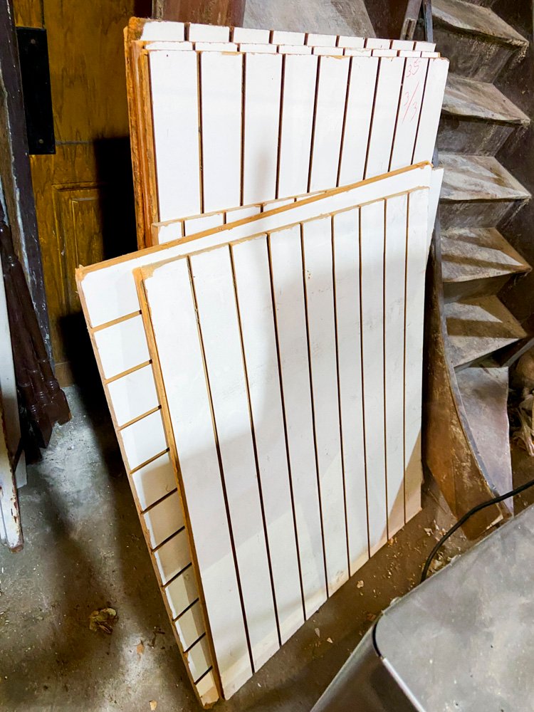 Lote siguiente: Tableros de MDF ranurados blancos
