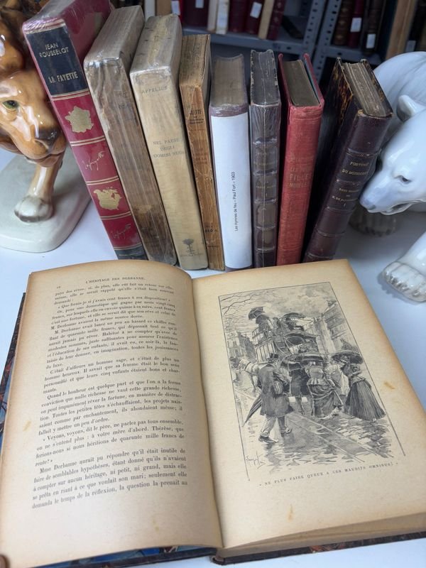Libros antiguos con figuras y decoración - imagen 6
