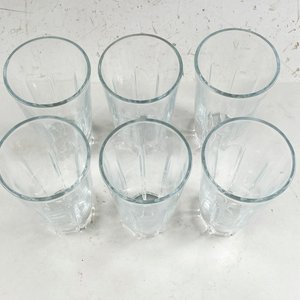 Set de 6 Vasos Altos Hialinos con Base Facetada - imagen 4