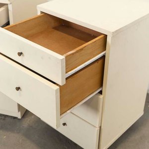 Par de Cajoneras Rodantes de MDF Melamínico Beige - imagen 3