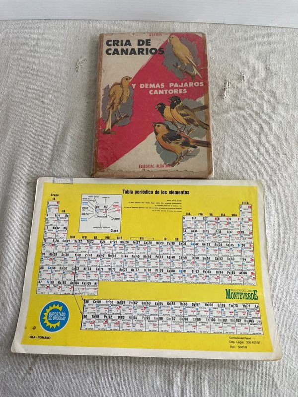 Libro "Cria del Canario y Demás Pájaros Cantores y de Adorno" por Estanislao Guarro