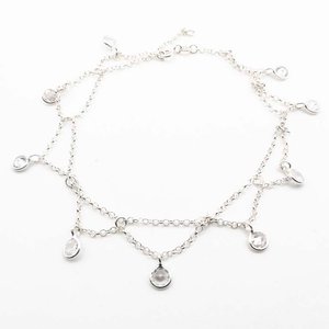 Lote anterior: Pulsera Tobillera de Plata con Circones