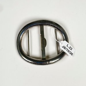 Hebilla Ovalada de Plata Alemana Nielada 925 - imagen 2