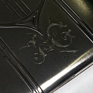 Estuche Art Nouveau con Cigarrera y Fosforera de Metal WMF - imagen 6