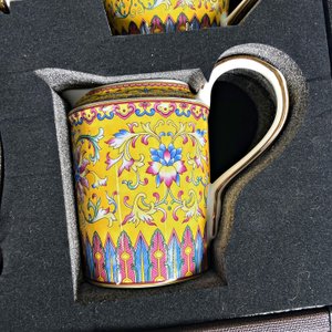 Juego de Té de Porcelana China "Jingpin Guzhici" con Estuche - imagen 3