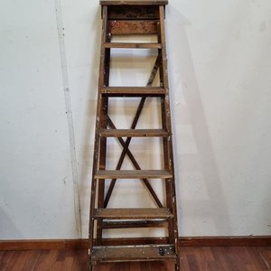 Lote anterior: Escalera de pintor plegable de madera de pino con 6 peldaños