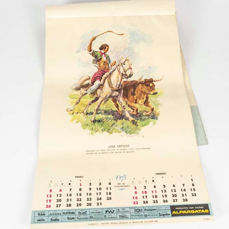 Almanaque de Alpargatas de 1975 con ilustraciones de Federico Reilly - imagen 2