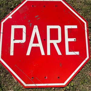 Cartel de señalización de PARE, medidas 73 x 75 - imagen 2