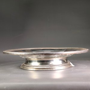 Plato para Masas Cristal y Plata Minerva con Sellos - imagen 4
