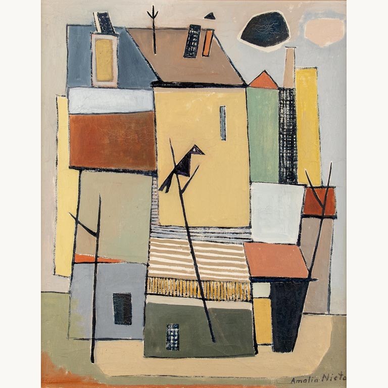 Lote anterior: Pintura abstracta de Amalia Nieto: Variaciones sobre el Foger libanés