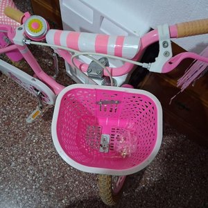 Bicicleta Infantil Rosa y Blanca "Happy Baby" Rodado 20 - imagen 6