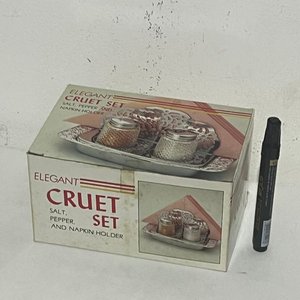Set de Salero, Pimentero y Servilletero "Elegant Cruet Set" - imagen 2