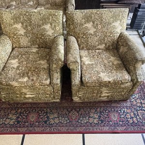 Par de Sillones Individuales Tapizados con Estampado Floral Clásico - imagen 14