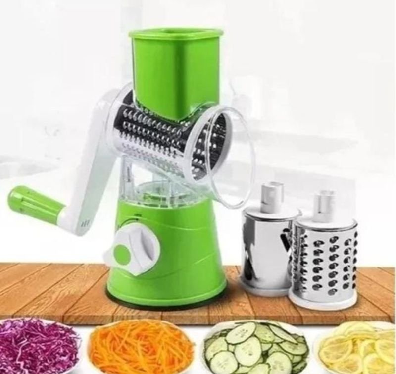 Rayador/Cortador de Verduras Multifunción 3 en 1 - Mandolina Manual Giratoria - imagen 1