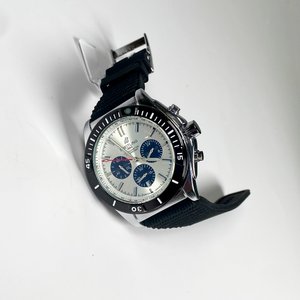 Reloj Breitling Caballero Cronógrafo Malla Goma Funciona - imagen 2
