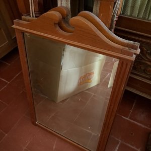 Espejo de Madera con Marco Decorativo para Restaurar - imagen 3