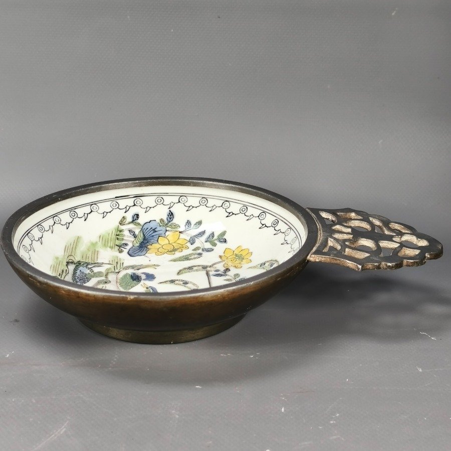 Cenicero en porcelana japonesa pintado a mano 'Canton Ware' - imagen 8