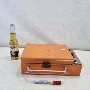 L 373 - 1 Pieza - Antiguo combinado radio y tocadiscos portátil de la firma 'Minidialf' - Apollo I, modelo valija de viaje con asa - imagen 2