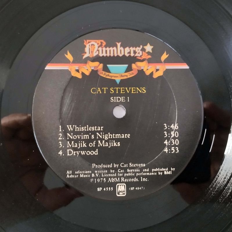 Vinilo de Cat Stevens - Álbum 'Numbers' de 1975 - imagen 5