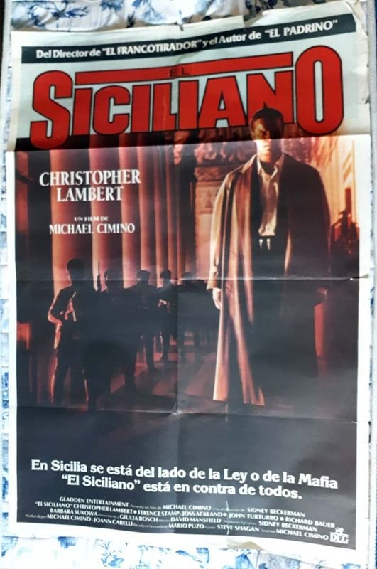Poster Original de Cine "El Siciliano" (1987) con Christopher Lambert