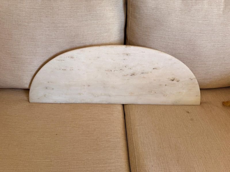 Tapa Semicircular de Mármol para Consola