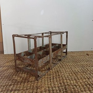 Antiguo Casillero Metálico para Botellas - imagen 5
