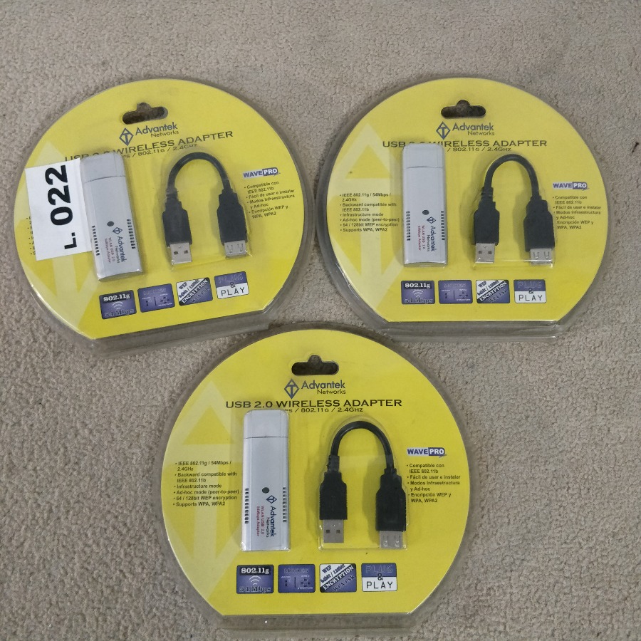 Conectores inalámbricos Advantek USB 2.0