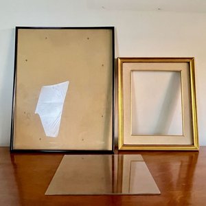 2 Marcos para Láminas: Dorado y Negro Borde Fino - imagen 2