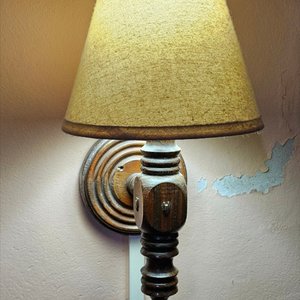 2 Apliques de Luz de Pared Vintage con Pantallas - imagen 2