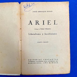 Ariel: Liberalismo y Jacobinismo de José Enrique Rodó, Edición 1930 - imagen 2