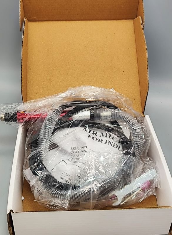 Mini Torno Neumático con Accesorios para Uso Industrial