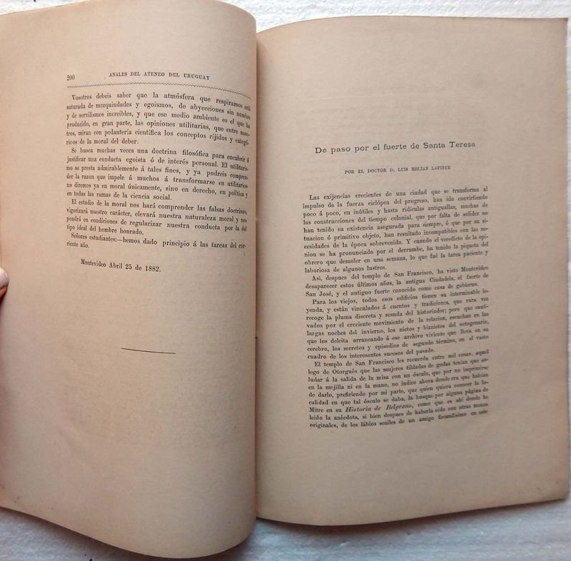 Revista Anales Del Ateneo Del Uruguay, Año I - Tomo II - Mayo, 5 de 1882 - Número 9 - imagen 4