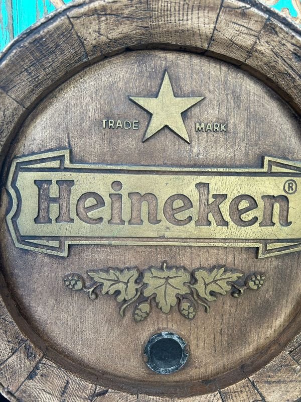 Tapa de barril Heineken antiguo con logotipo y medidas - imagen 3