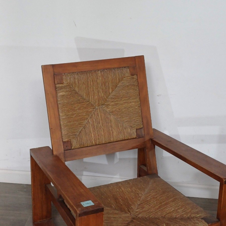 Sillas de madera maciza con asiento y respaldo de cuerda - imagen 4