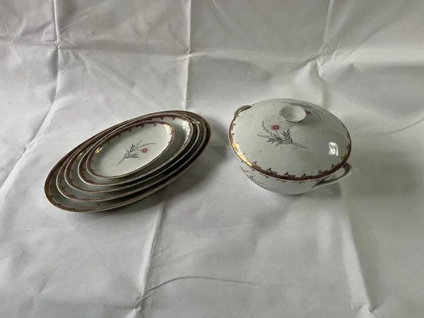 Vajilla Sellada Sopera y Bandejas de Porcelana Blanca - imagen 1