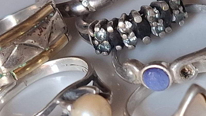 Lotes de anillos de plata y oro - imagen 2